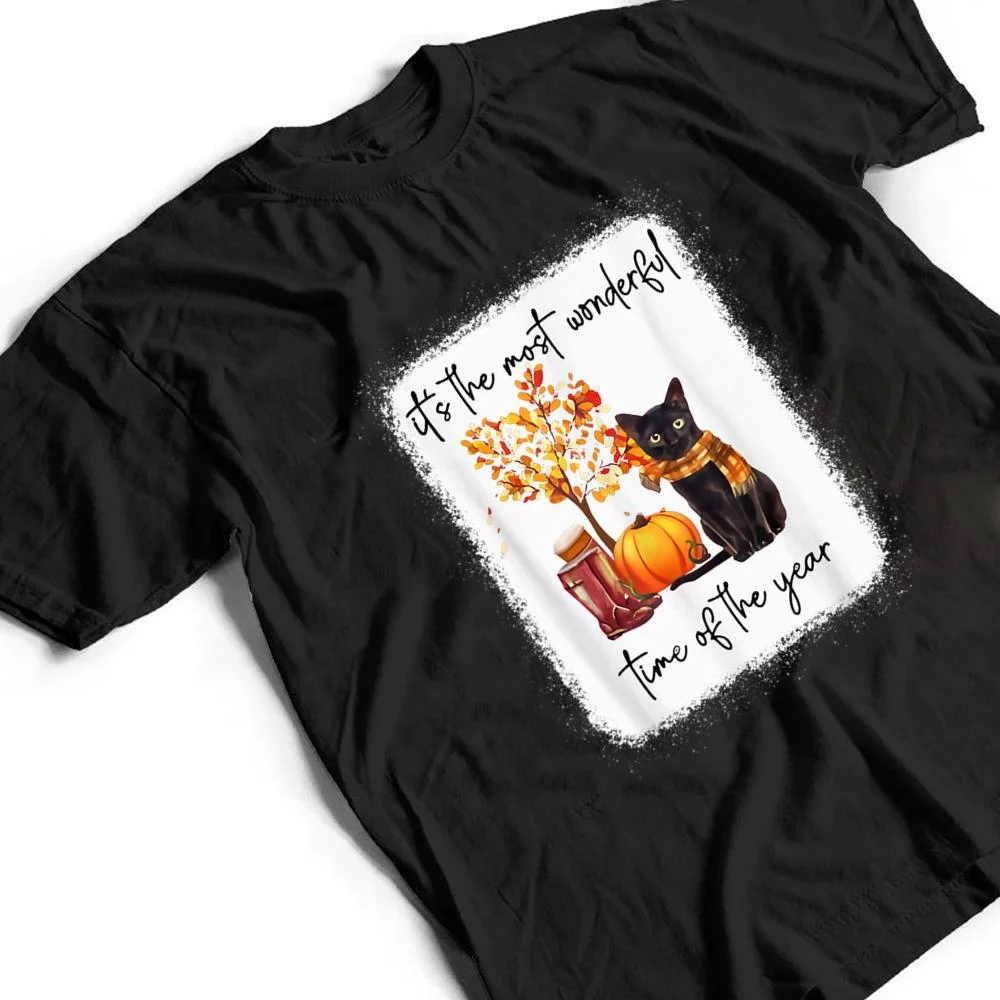 Black-Cat-Fall-Itu2018s-The-Most-Wonderful-Time-Of-The-Year-T-Shirt-2 Black Cat Fall Itu2018s The Most Wonderful Time Of The Year T Shirt