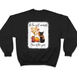Black Cat Fall Itu2018s The Most Wonderful Time Of The Year T Shirt Black Cat Fall Itu2018s The Most Wonderful Time Of The Year T Shirt