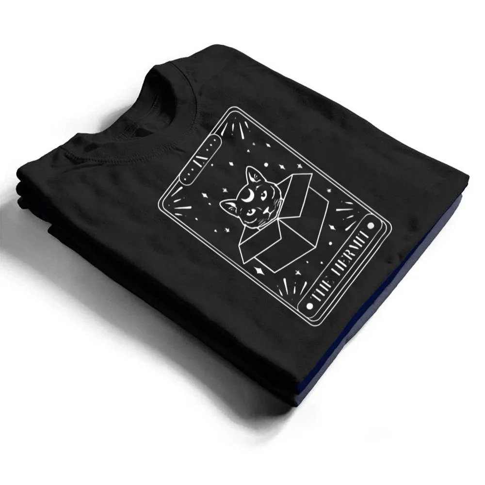 Black-Cat-Halloween-Boho-Gothic-Witchcraft-Cat-Arot-Card-T-Shirt-1 Black Cat Halloween Boho Gothic Witchcraft Cat Arot Card T Shirt