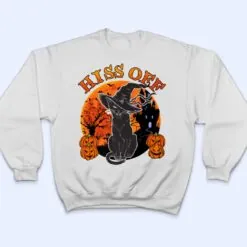 Black-Cat Halloween Costume Hiss Off Funny Kitten Lover Gift Premium T Shirt