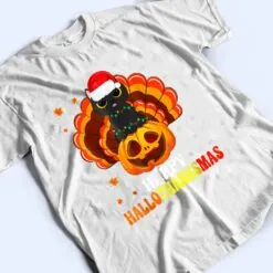 Black Cat Happy HalloThanksMas T Shirt Black Cat Happy HalloThanksMas T Shirt
