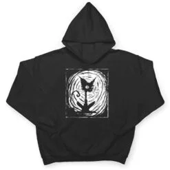Black Cat Lazy Halloween Costume Scary Creepy T Shirt Black Cat Lazy Halloween Costume Scary Creepy T Shirt