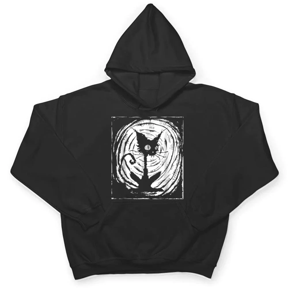 Black-Cat-Lazy-Halloween-Costume-Scary-Creepy-T-Shirt-3 Black Cat Lazy Halloween Costume Scary Creepy T Shirt