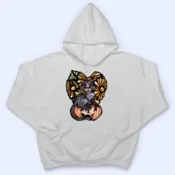 Black Cat Pumpkin Jack O Lantern Daisy T Shirt Black Cat Pumpkin Jack O Lantern Daisy T Shirt