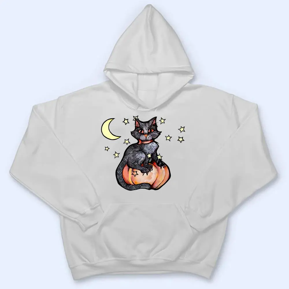 Black-Cat-Pumpkin-Patch-Cute-Autumn-T-Shirt-3 Black Cat Pumpkin Patch Cute Autumn T Shirt