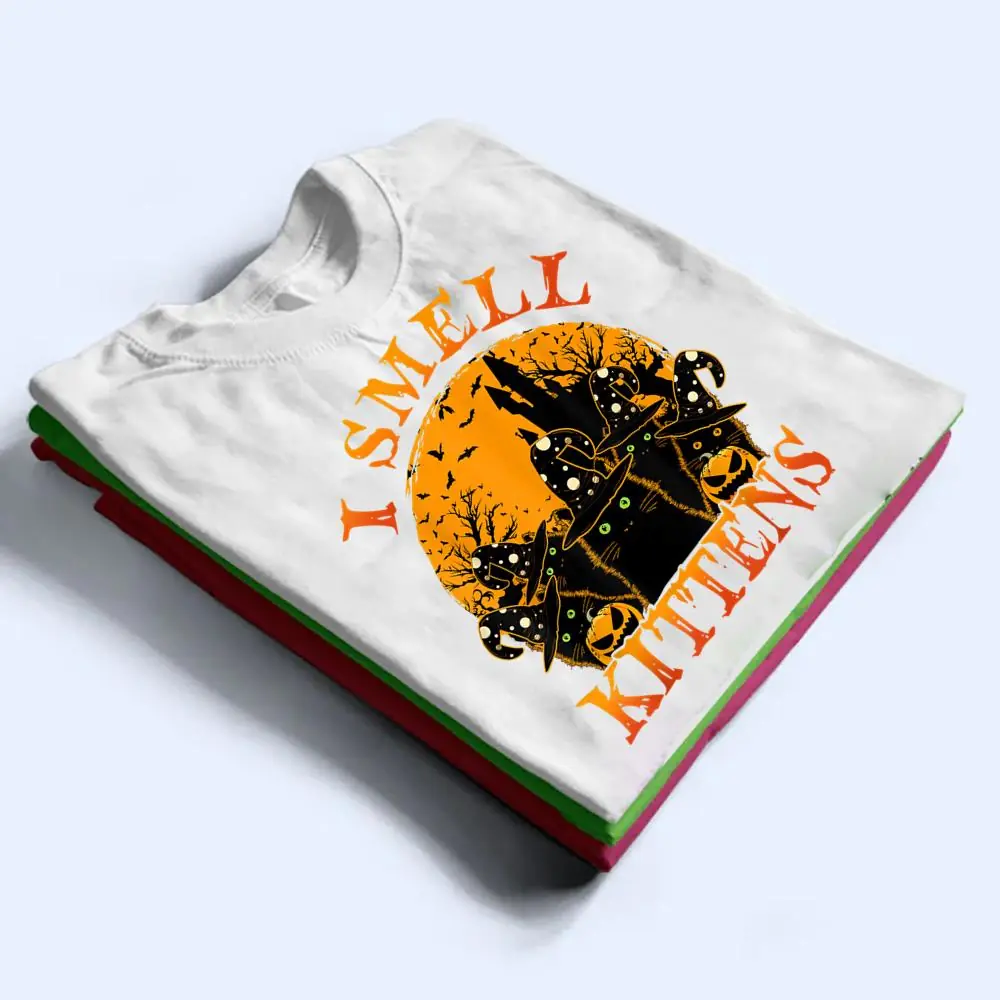 Black-Cat-Witch-Hat-Halloween-I-Smell-Kittens-Lover-Gift-T-Shirt-1 Black Cat Witch Hat Halloween I Smell Kittens Lover Gift T Shirt