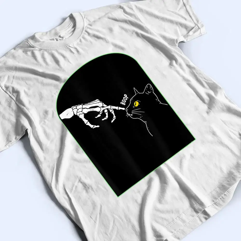 Black-Cat-Yellow-Eyes-Skeleton-Hand-Boop-Halloween-Costumes-T-Shirt-2 Black Cat Yellow Eyes Skeleton Hand Boop Halloween Costumes T Shirt