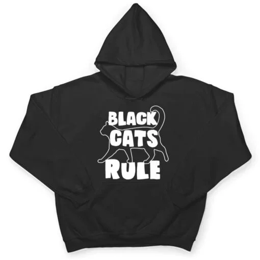 Black Cats Rule Dad Kitty Daddy Cat Mom Christmas Father Premium_3 T Shirt