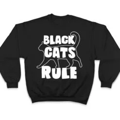 Black Cats Rule Dad Kitty Daddy Cat Mom Christmas Father Premium_3 T Shirt