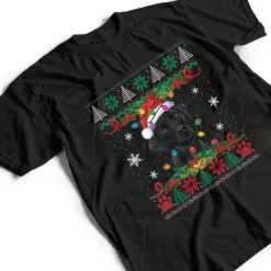 Black Lab Christmas Santa Ugly Dog Lover Xmas T Shirt