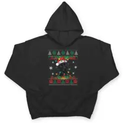 Black Lab Christmas Santa Ugly Dog Lover Xmas T Shirt