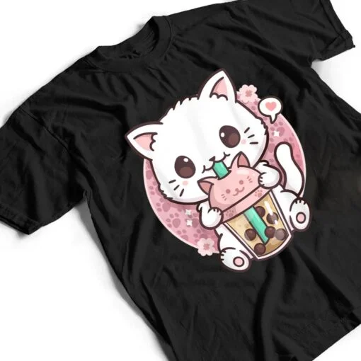 Boba Cat Boba Tea Bubble Tea Kawaii Anime Cat Kawaii Neko T Shirt