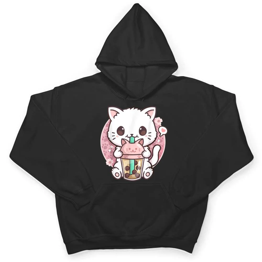 Boba-Cat-Boba-Tea-Bubble-Tea-Kawaii-Anime-Cat-Kawaii-Neko-T-Shirt-3 Boba Cat Boba Tea Bubble Tea Kawaii Anime Cat Kawaii Neko T Shirt