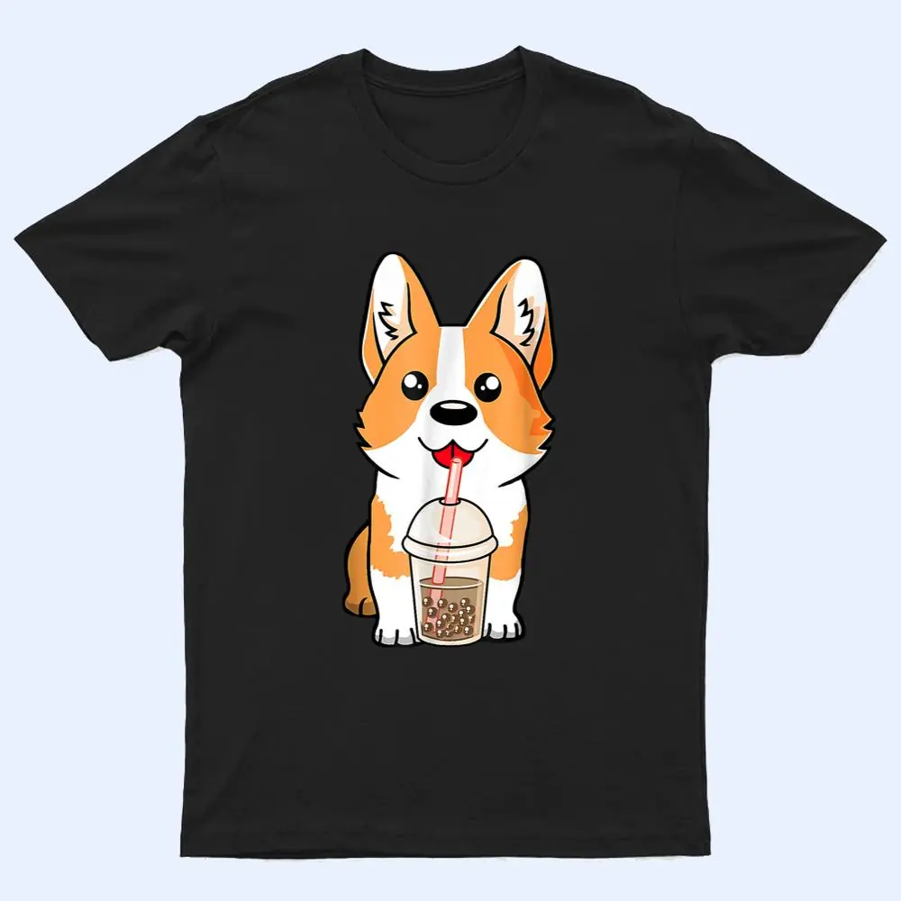 Boba Milk Tea Corgi Dog Puppy Lover Kawaii Japanese Anime T Shirt Boba Milk Tea Corgi Dog Puppy Lover Kawaii Japanese Anime T Shirt