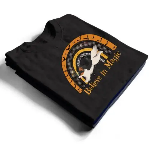 Boho Halloween Papillion Dog agility competition T Shirt