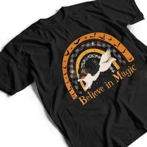 Boho Halloween Papillion Dog agility competition T Shirt