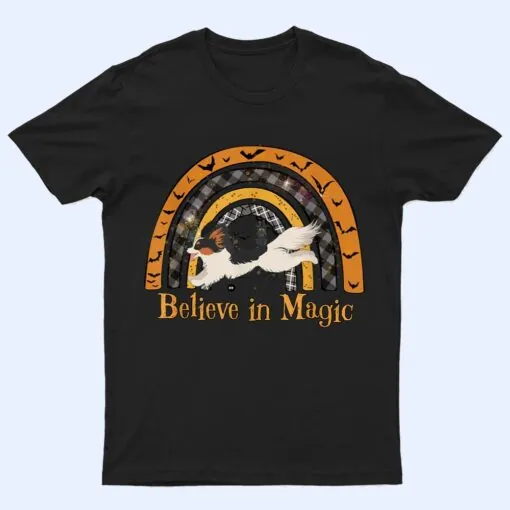 Boho Halloween Papillion Dog agility competition T Shirt