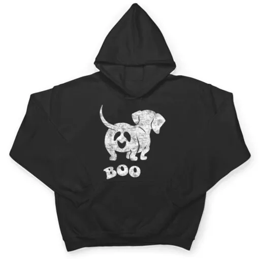 Boo Dachshund Spooky Dog Wiener Halloween Costume T Shirt