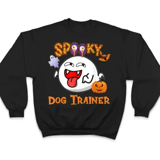 Boo Halloween Costume Spooky Dog Trainer T Shirt