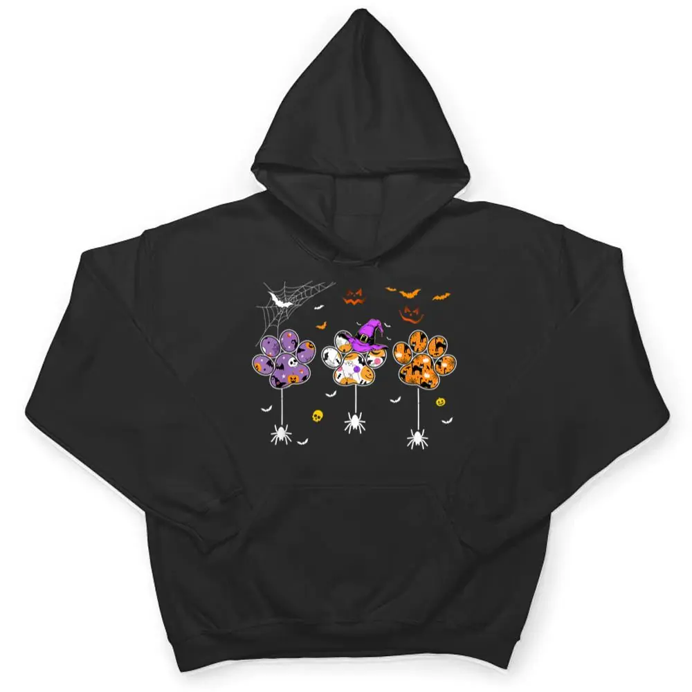 Boo-Paw-Print-Dog-Paw-Spiders-Halloween-T-Shirt-3 Boo Paw Print Dog Paw Spiders Halloween T Shirt