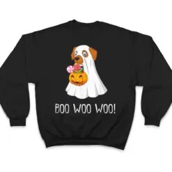 Boo Woo Woo Funny Cute Halloween Ghost Dog T Shirt Boo Woo Woo Funny Cute Halloween Ghost Dog T Shirt