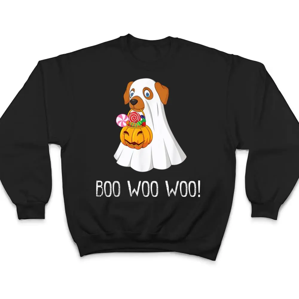 Boo-Woo-Woo-Funny-Cute-Halloween-Ghost-Dog-T-Shirt-4 Boo Woo Woo Funny Cute Halloween Ghost Dog T Shirt