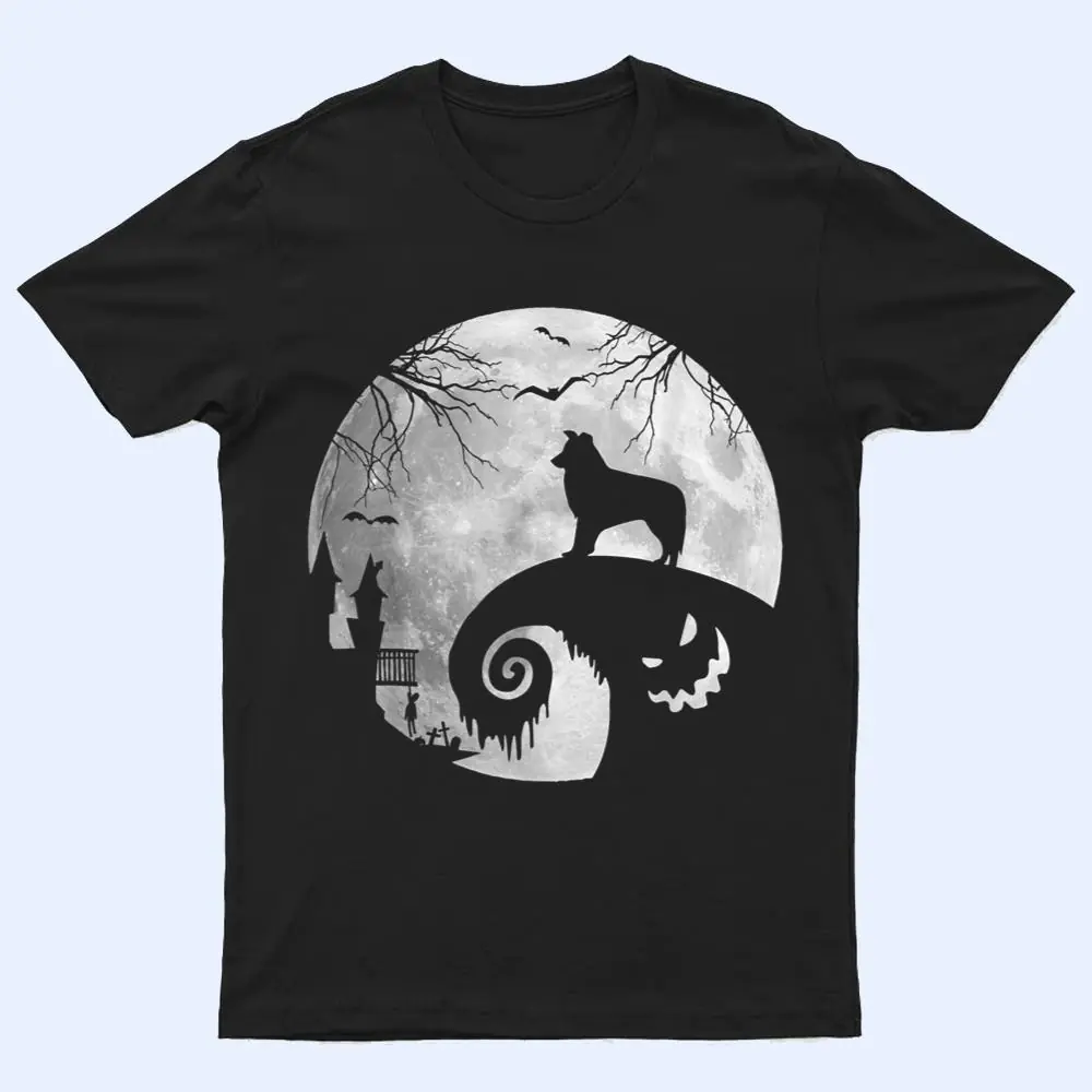 Border Collie Dog And Moon Halloween Costume Dog Lover T Shirt Border Collie Dog And Moon Halloween Costume Dog Lover T Shirt