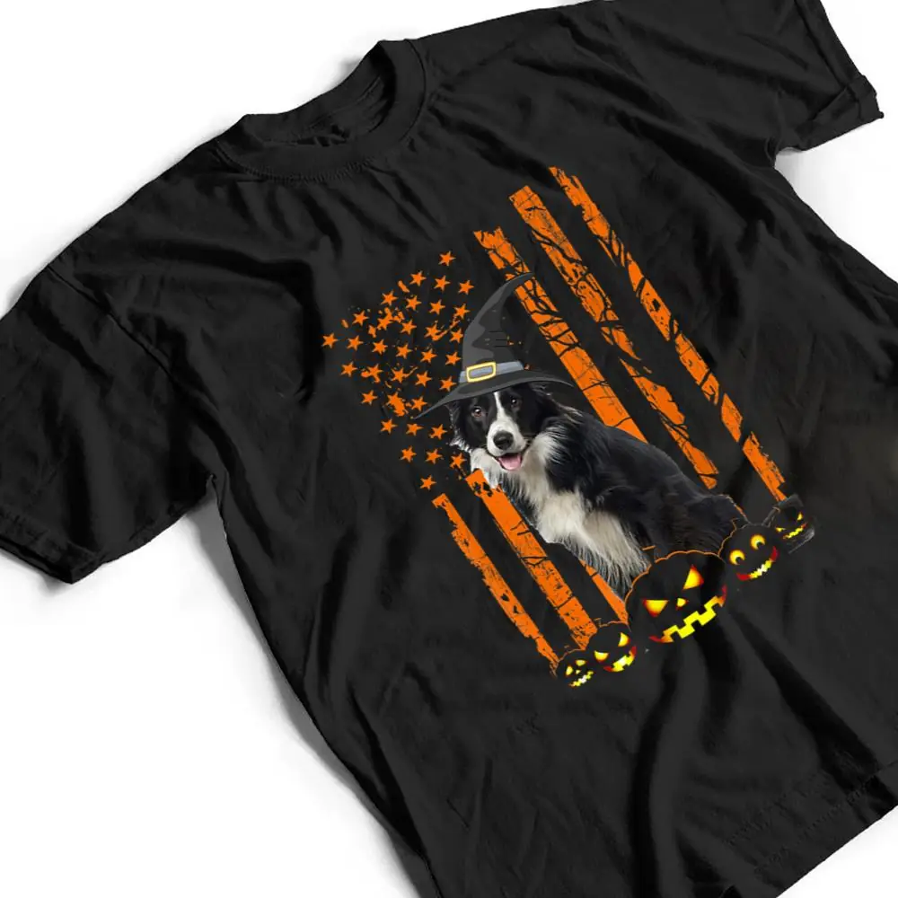 Border-Collie-Dog-Pumpkin-American-Flag-Witch-Halloween-T-Shirt-2 Border Collie Dog Pumpkin American Flag Witch Halloween T Shirt