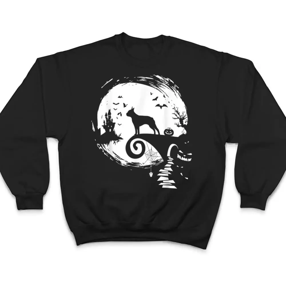 Boston-Terrier-And-Moon-Halloween-Costume-Dog-Lover-Funny-T-Shirt-4 Boston Terrier And Moon Halloween Costume Dog Lover Funny T Shirt