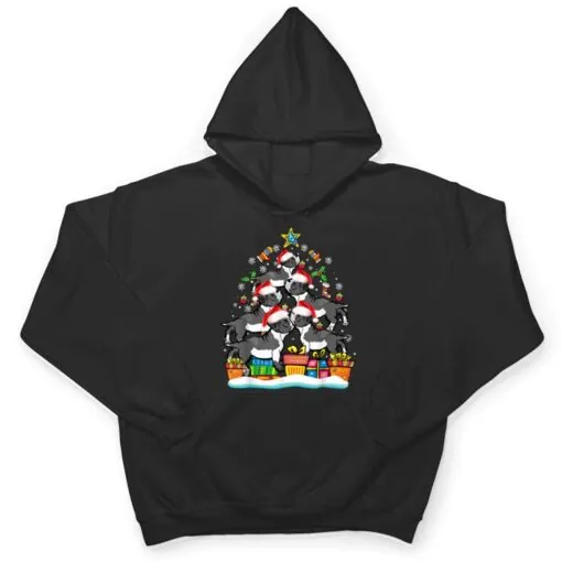 Boxer Christmas Tree Ornament Santa Hat Dog Lover Xmas T Shirt