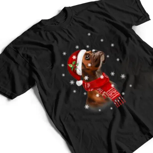 Boxer Christmas Tree Xmas Gift For Boxer Dog T Shirt