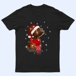 Boxer Christmas Tree Xmas Gift For Boxer Dog T Shirt