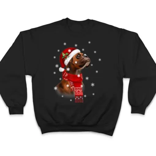 Boxer Christmas Tree Xmas Gift For Boxer Dog T Shirt