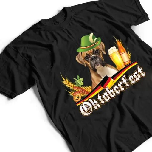 Boxer Dog Beer Oktoberfest Prost Beer Festival Munich German T Shirt