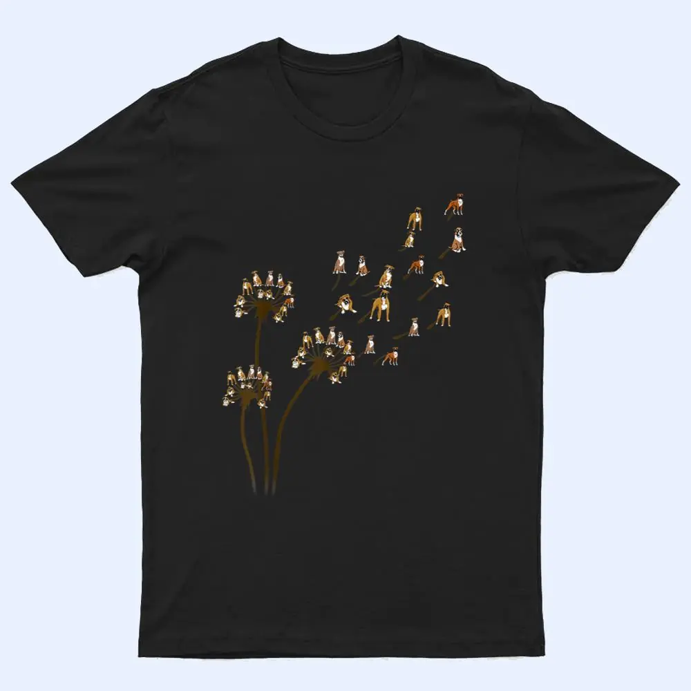 Boxer Dog Dandelion Water Color Funny Gift For Dog Lovers T Shirt Boxer Dog Dandelion Water Color Funny Gift For Dog Lovers T Shirt