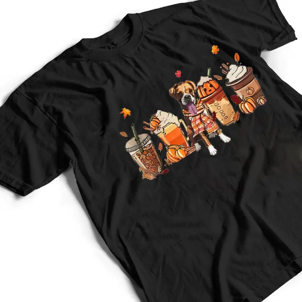 Boxer-Dog-Fall-Coffee-Mug-Pumpkin-Spice-Latte-Iced-Autumn-T-Shirt-2 Boxer Dog Fall Coffee Mug Pumpkin Spice Latte Iced Autumn T Shirt