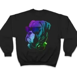 Boxer Dog With Sunglasses And Headphones T Shirt Boxer Dog With Sunglasses And Headphones T Shirt