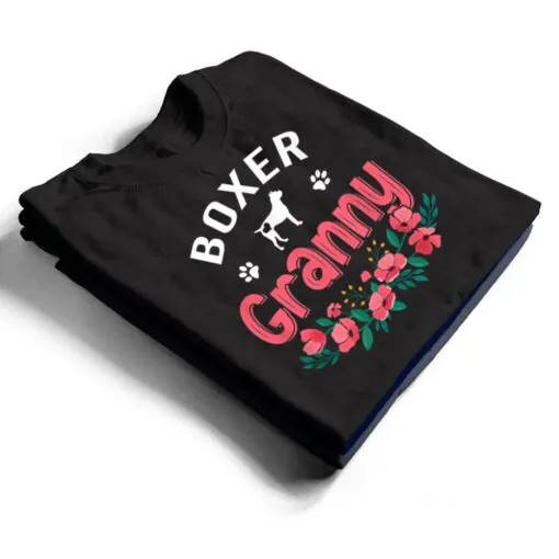 Boxer Granny Gifts Cute Dog Lover Owner Christmas Mom T Shirt