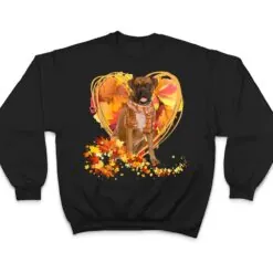 Boxer Love Autumn Heart Thanksgiving Dog Lover T Shirt Boxer Love Autumn Heart Thanksgiving Dog Lover T Shirt
