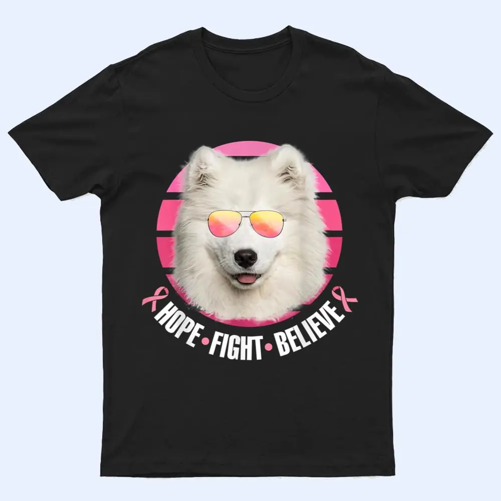 Breast Cancer Awareness Samoyed Dog Pink Ribbon T Shirt Breast Cancer Awareness Samoyed Dog Pink Ribbon T Shirt