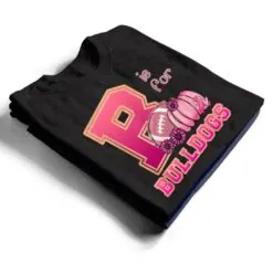 Bulldog Breast Cancer Awareness Football Fall School Spirit T Shirt Bulldog Breast Cancer Awareness Football Fall School Spirit T Shirt