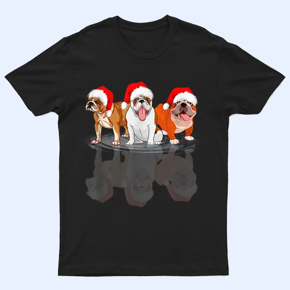 Bulldog Dog Lights Christmas Matching Family T Shirt Bulldog Dog Lights Christmas Matching Family T Shirt