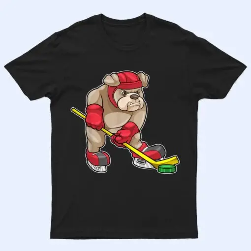 Bulldog Ice hockey Ice hockey stick Sports T Shirt