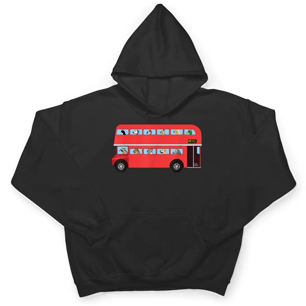 Bus-With-Cat-Dog-Raccoon-and-Other-Funny-Animals-T-Shirt-3 Bus With Cat, Dog, Raccoon and Other Funny Animals T Shirt