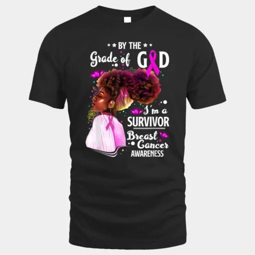 By The Grace God I'm A Survivor Breast Cancer Pink Ribbon