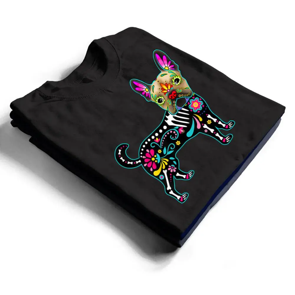 Calavera-French-Bulldog-Frenchie-Dia-de-Muertos-Halloween-T-Shirt-1 Calavera French Bulldog Frenchie Dia de Muertos Halloween T Shirt