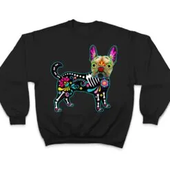 Calavera French Bulldog Frenchie Dia de Muertos Halloween T Shirt Calavera French Bulldog Frenchie Dia de Muertos Halloween T Shirt