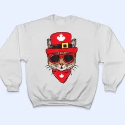 Canada Flag Canadian Cat Sunglasses Funny Men Women Kids T Shirt