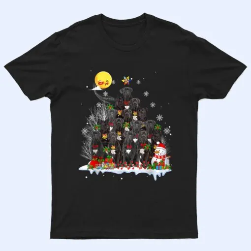 Cane Corso Dog Lover Matching Santa Christmas Tree T Shirt