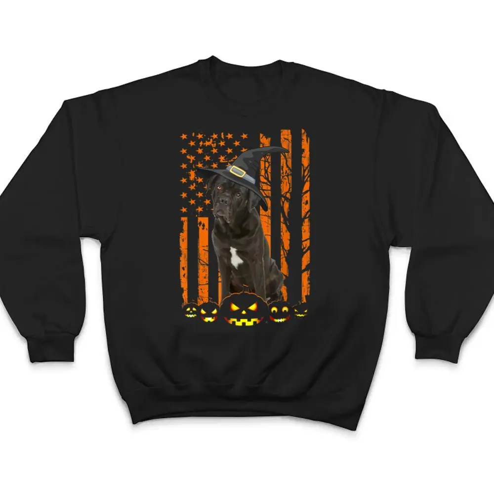 Cane-Corso-Dog-Pumpkin-American-Flag-Vintage-Halloween-Witch-T-Shirt-4 Cane Corso Dog Pumpkin American Flag Vintage Halloween Witch T Shirt